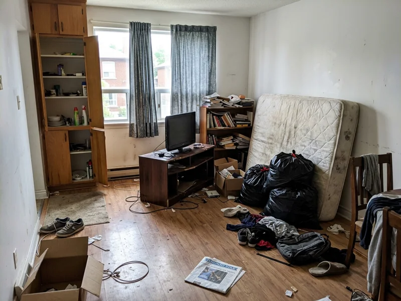 Rental unit left full of abandoned belongings