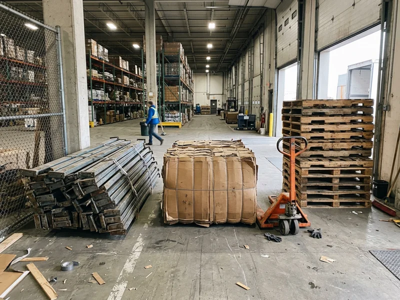 Materials separated for recycling streams