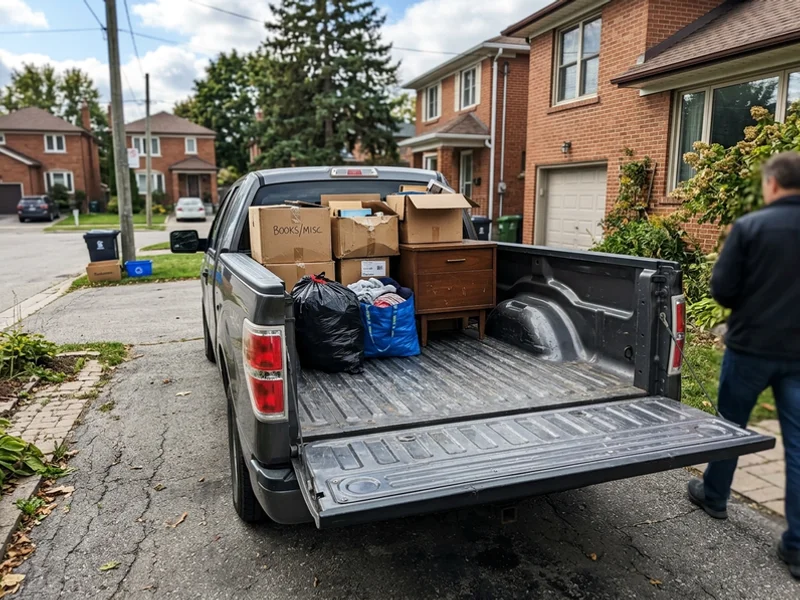 Quarter truck load of household junk