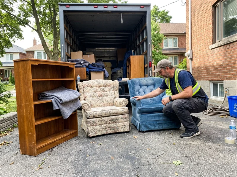 Reusable furniture set aside for donation